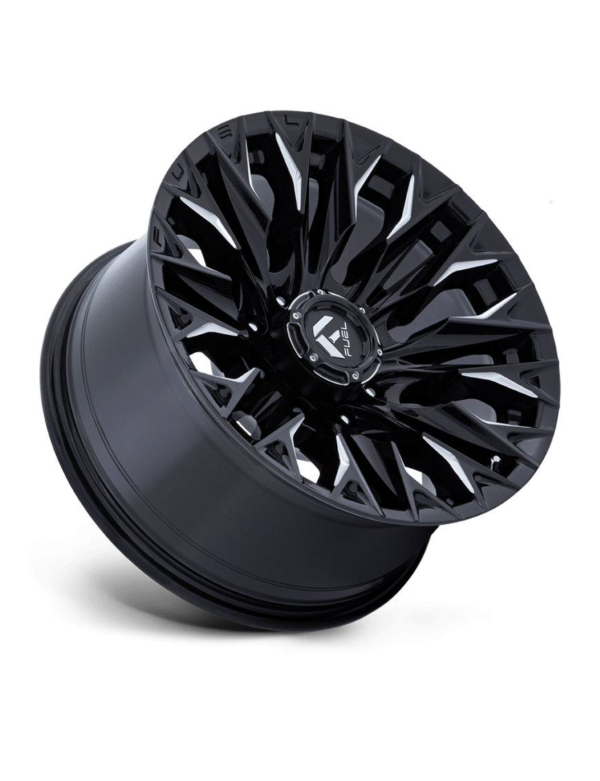 Felga aluminiowa D803 FLAME Gloss Black Milled FUEL - ujęcie 3