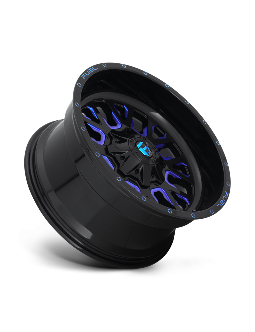 Felga aluminiowa D645 STROKE Gloss Black Blue Tinted Clear FUEL - ujęcie 2