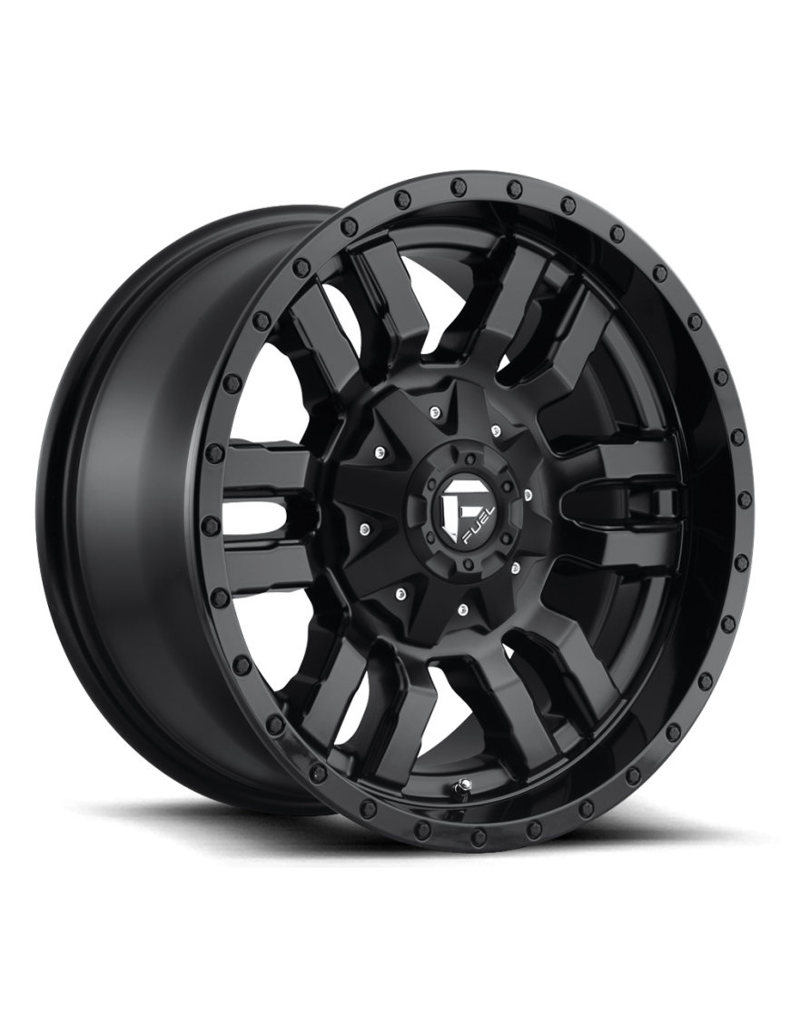 Felga aluminiowa D596 Sledge Matte Black Gloss Black LIP Fuel
