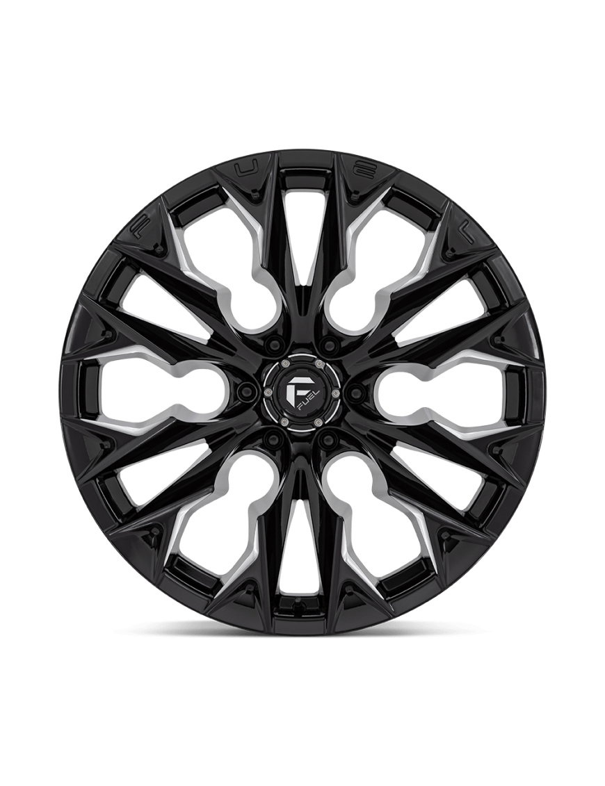 Felga aluminiowa D803 FLAME Gloss Black Milled FUEL - ujęcie 3
