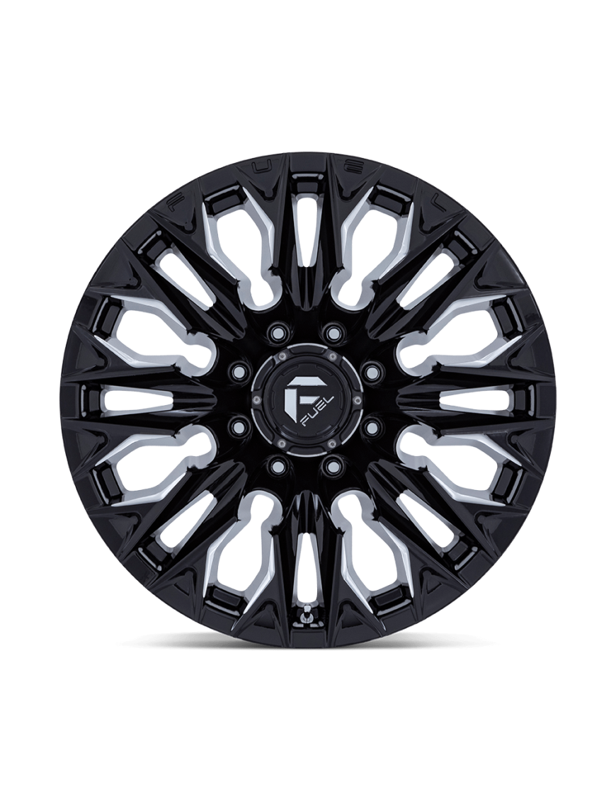 Felga aluminiowa D803 FLAME Gloss Black Milled FUEL - ujęcie 2