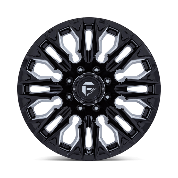 Felga aluminiowa D803 FLAME Gloss Black Milled FUEL - ujęcie 2