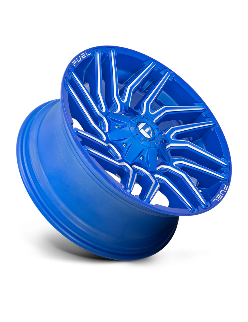 Felga aluminiowa D774 TYPHOON Anodized Blue Milled FUEL