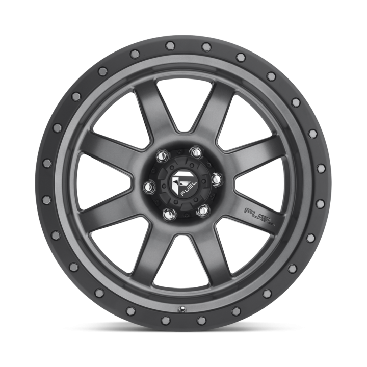 Felga aluminiowa D552 TROPHY Matte Gun Metal Black Bead Ring FUEL - ujęcie 2