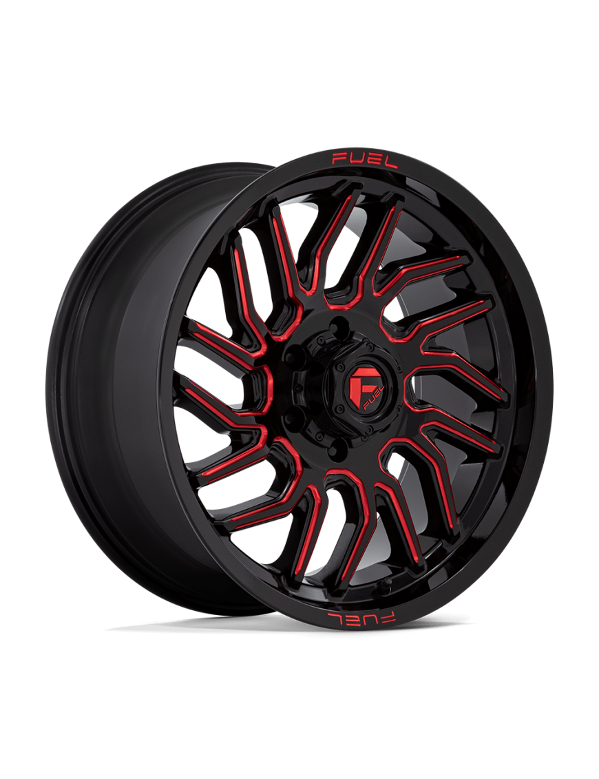 Felga aluminiowa D808 HURRICANE Gloss Black Milled Red Tint FUEL