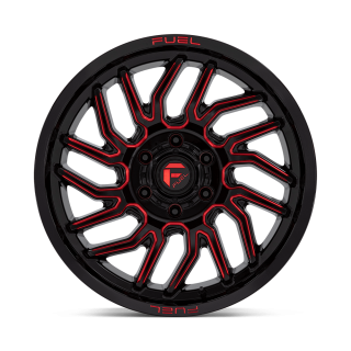 Felga aluminiowa D808 HURRICANE Gloss Black Milled Red Tint FUEL - ujęcie 2