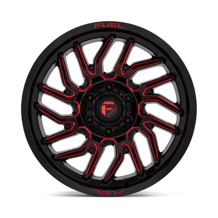 Felga aluminiowa D808 HURRICANE Gloss Black Milled Red Tint FUEL - ujęcie 2