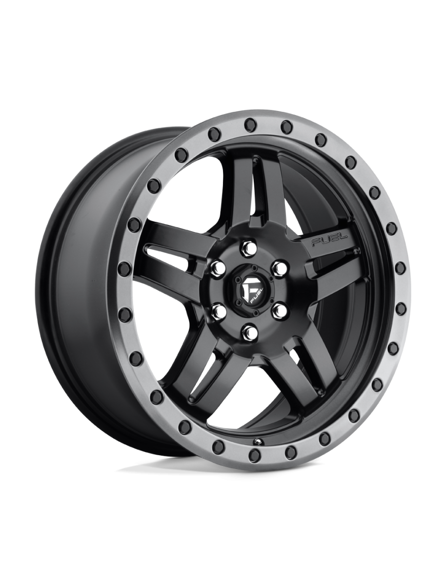 Felga aluminiowa D557 ANZA Matte Black Gun Metal Ring FUEL