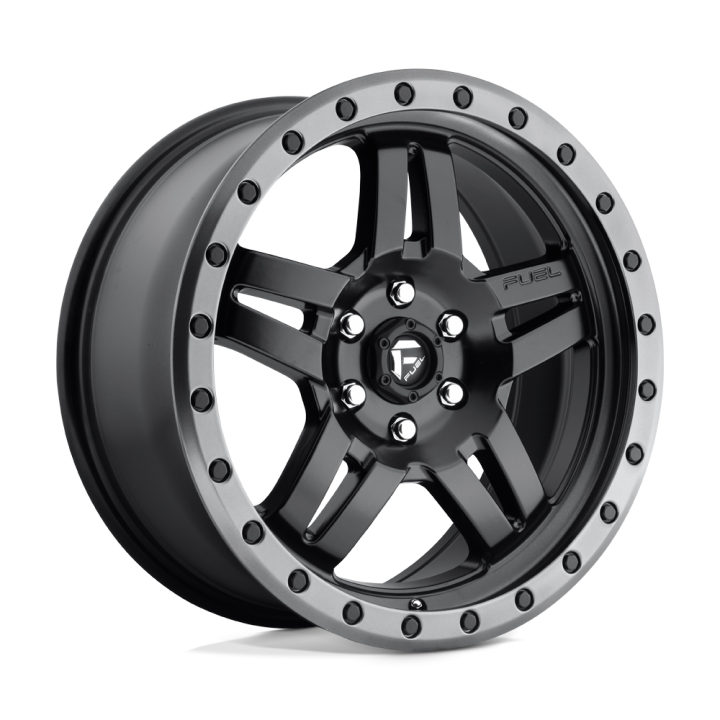 Felga aluminiowa D557 ANZA Matte Black Gun Metal Ring FUEL
