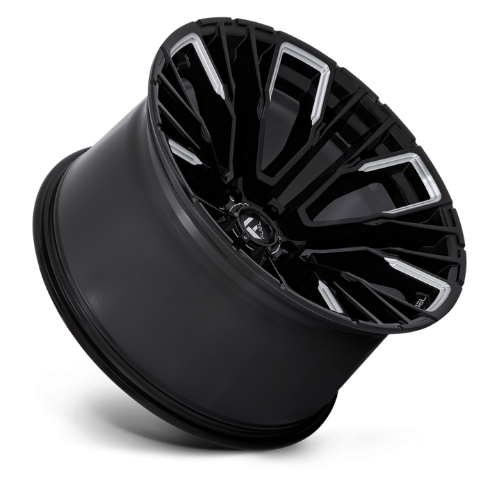 Felga aluminiowa D849 REBAR Gloss Black Milled FUEL - ujęcie 2