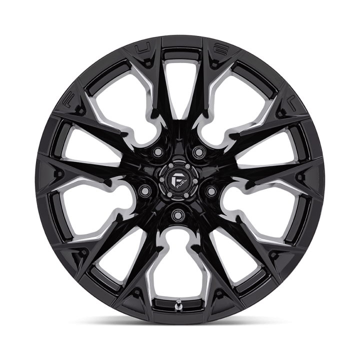 Felga aluminiowa D803 FLAME Gloss Black Milled FUEL - ujęcie 2