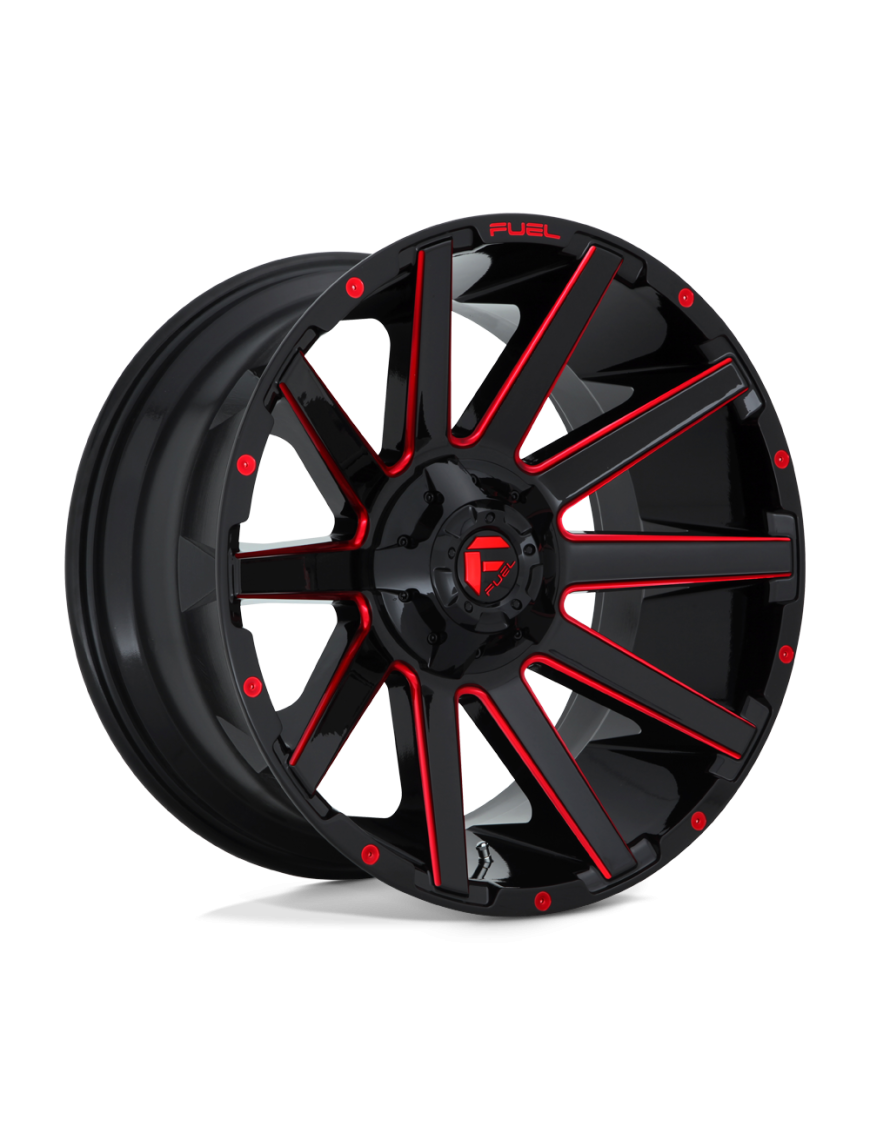 Felga aluminiowa D643 CONTRA Gloss Black Red Tinted Clear FUEL