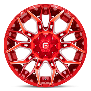 Felga aluminiowa D771 TWITCH Candy Red Milled FUEL - ujęcie 2