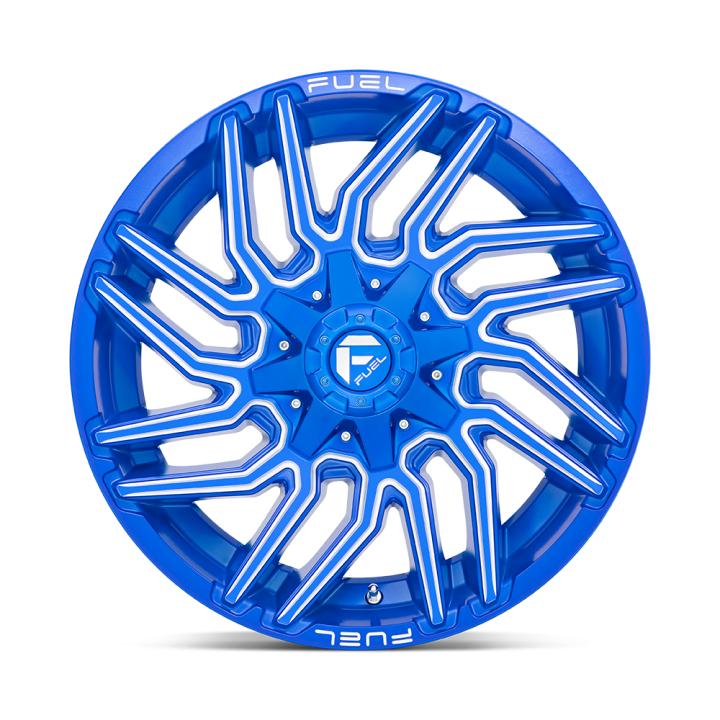 Felga aluminiowa D774 TYPHOON Anodized Blue Milled FUEL - ujęcie 3