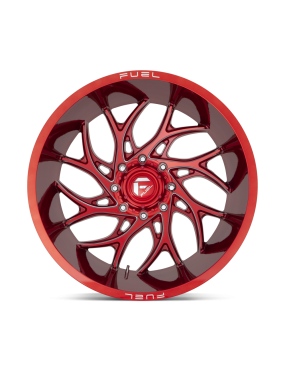 Felga aluminiowa D742 RUNNER Candy Red Milled FUEL