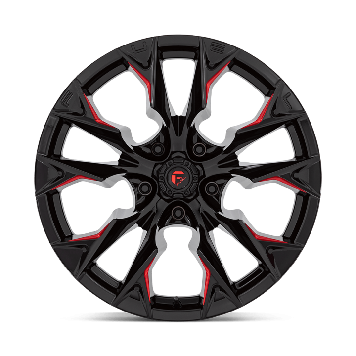 Felga aluminiowa D823 FLAME Gloss Black Milled W/ Candy Red FUEL - ujęcie 3