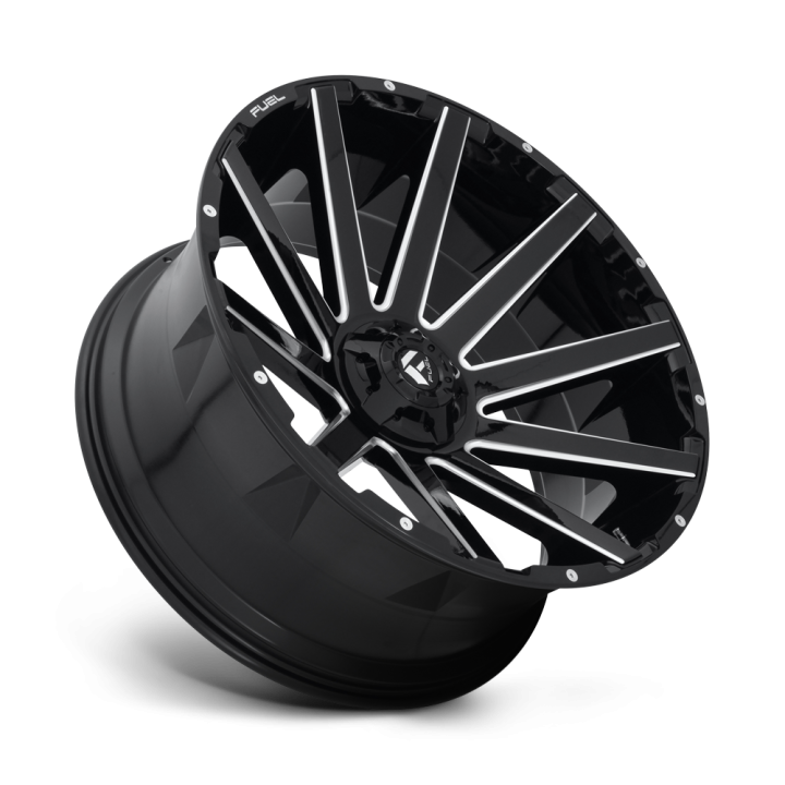 Felga aluminiowa D615 CONTRA Gloss Black Milled FUEL - ujęcie 2