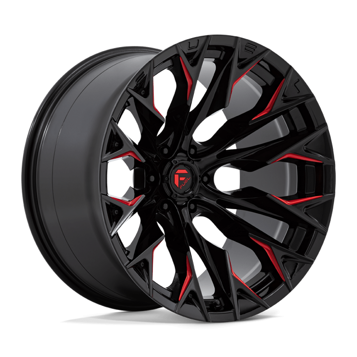 Felga aluminiowa D823 FLAME Gloss Black Milled W/ Candy Red FUEL