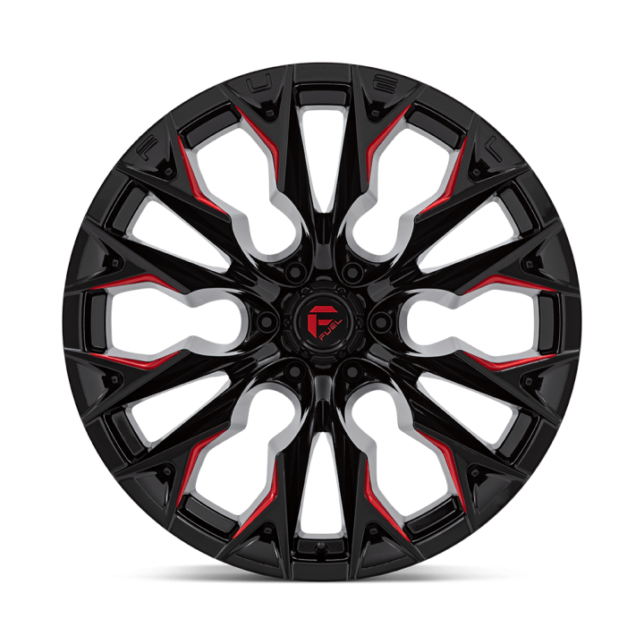 Felga aluminiowa D823 FLAME Gloss Black Milled W/ Candy Red FUEL - ujęcie 2