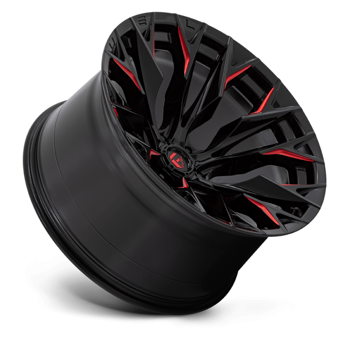 Felga aluminiowa D823 FLAME Gloss Black Milled W/ Candy Red FUEL - ujęcie 3
