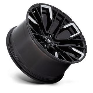 Felga aluminiowa D849 REBAR Gloss Black Milled FUEL - ujęcie 2