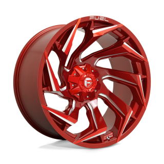 Felga aluminiowa D754 REACTION Candy Red Milled FUEL