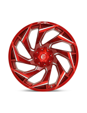 Felga aluminiowa D754 REACTION Candy Red Milled FUEL