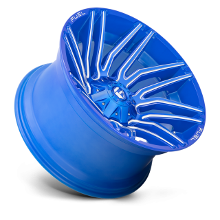 Felga aluminiowa D774 TYPHOON Anodized Blue Milled FUEL - ujęcie 2