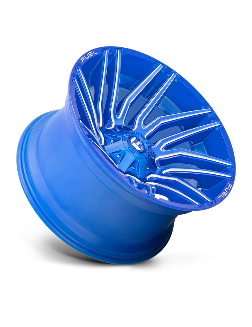Felga aluminiowa D774 TYPHOON Anodized Blue Milled FUEL