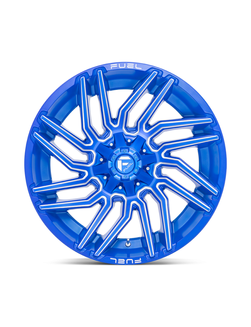 Felga aluminiowa D774 TYPHOON Anodized Blue Milled FUEL