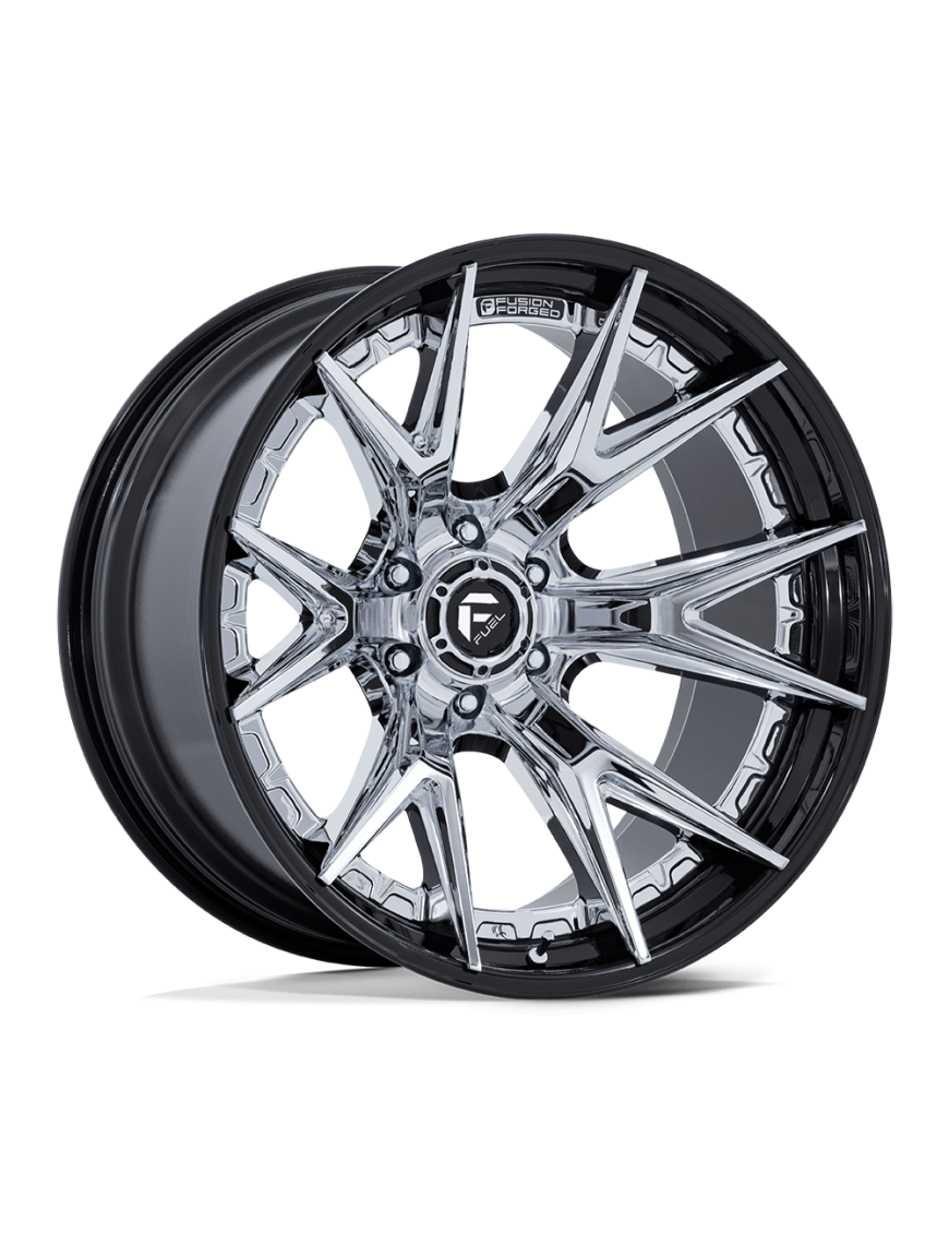 Felga aluminiowa FC402 CATALYST Chrome W/ Gloss Black Lip FUEL
