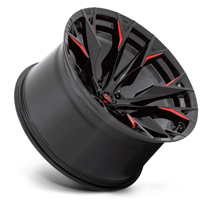 Felga aluminiowa D823 FLAME Gloss Black Milled W/ Candy Red FUEL - ujęcie 3