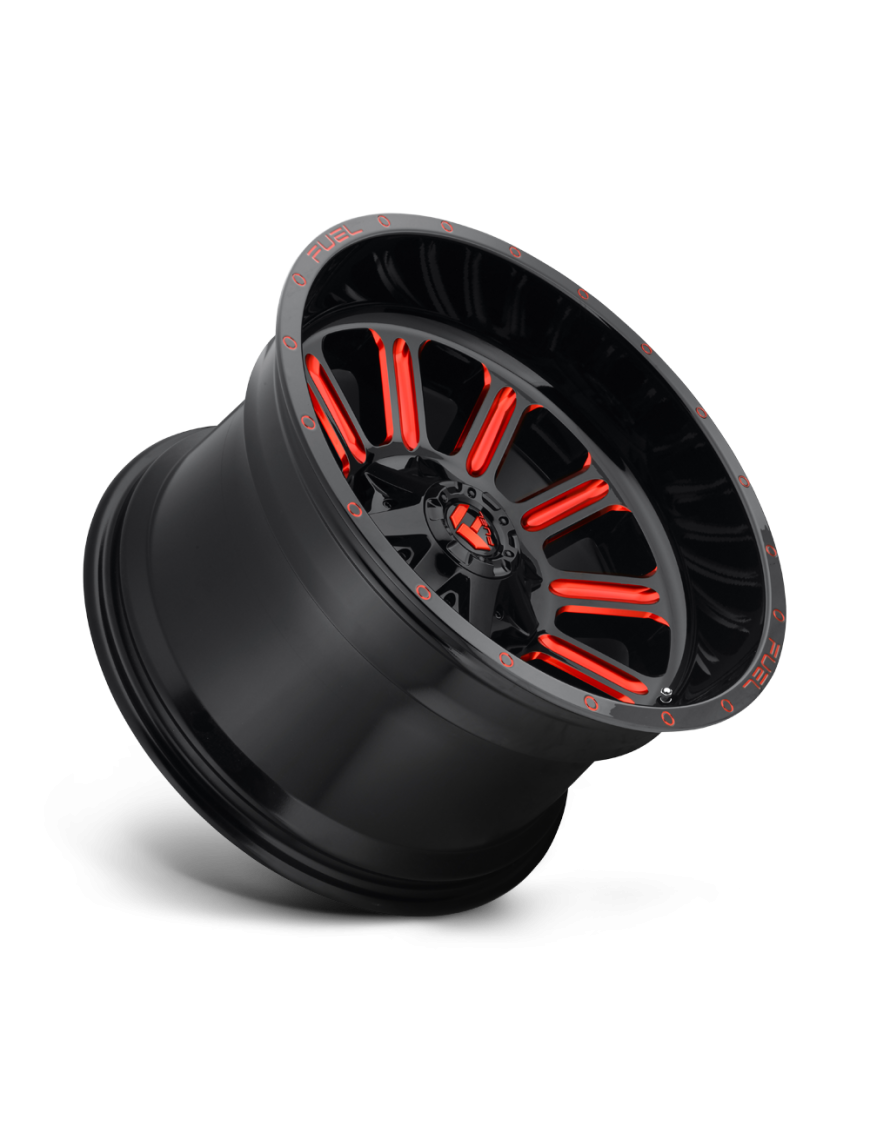 Felga aluminiowa D621 HARDLINE Gloss Black Red Tinted Clear FUEL