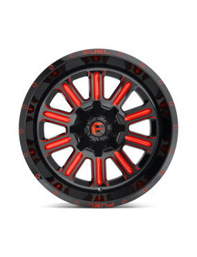 Felga aluminiowa D621 HARDLINE Gloss Black Red Tinted Clear FUEL