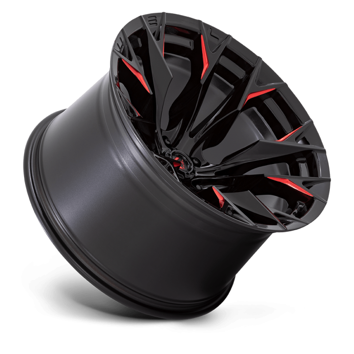 Felga aluminiowa D823 FLAME Gloss Black Milled W/ Candy Red FUEL - ujęcie 2