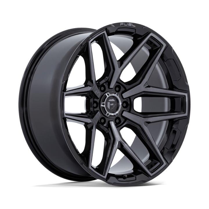 Felga aluminiowa FLUX Gloss Black Brush Fc Gray Ddt FUEL