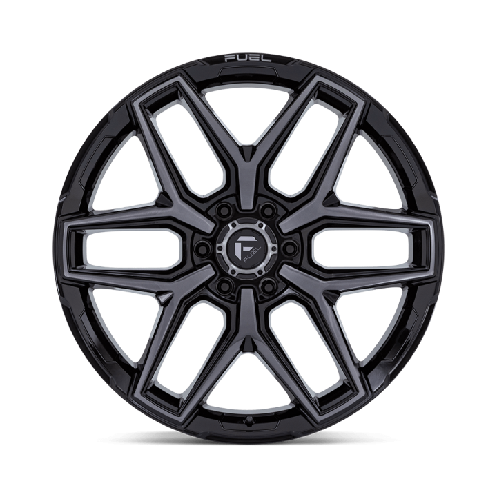 Felga aluminiowa FLUX Gloss Black Brush Fc Gray Ddt FUEL - ujęcie 3