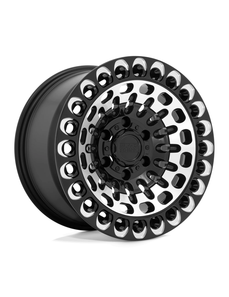 Felga aluminiowa Gloss Black W/ Machined Face & Milling Labyrinth Black Rhino