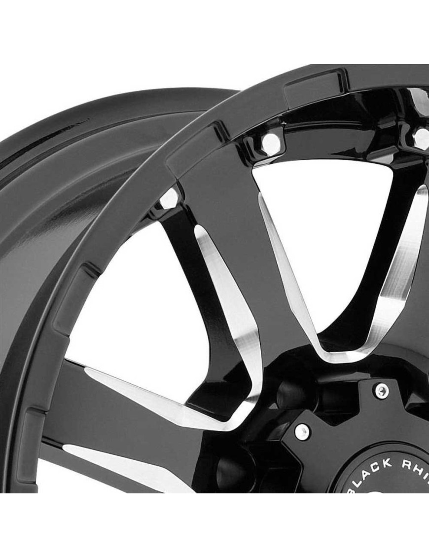 Felga aluminiowa Gloss Black Milled Sierra Black Rhino - ujęcie 3
