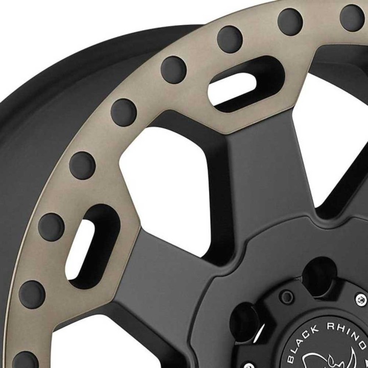 Felga aluminiowa Matte Black/Machined Dark Tint Lip Warlord Black Rhino - ujęcie 3