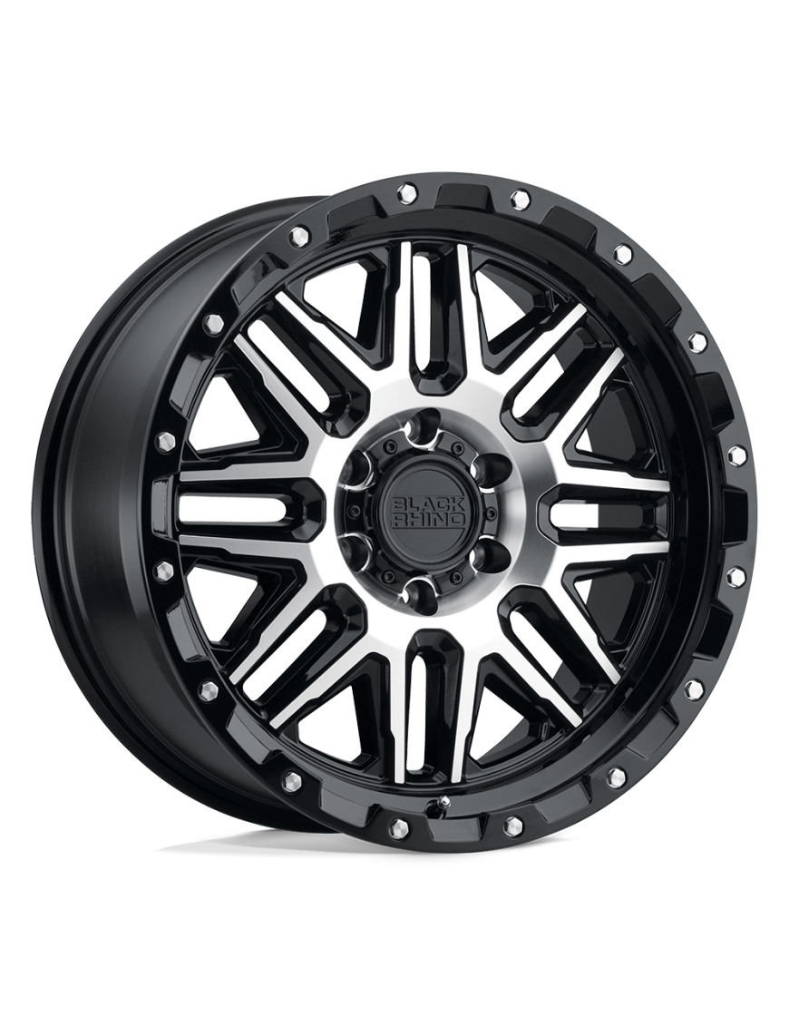 Felga aluminiowa ALAMO Gloss Black W/ Machined Face & Stainless Bolts BLACK RHINO