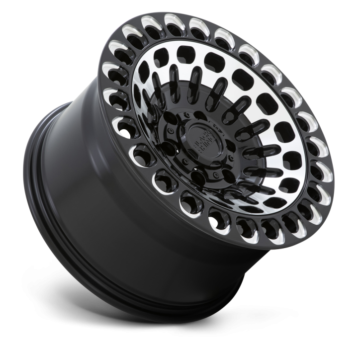 Felga aluminiowa LABYRINTH Gloss Black W/ Machined Face & Milling BLACK RHINO - ujęcie 3