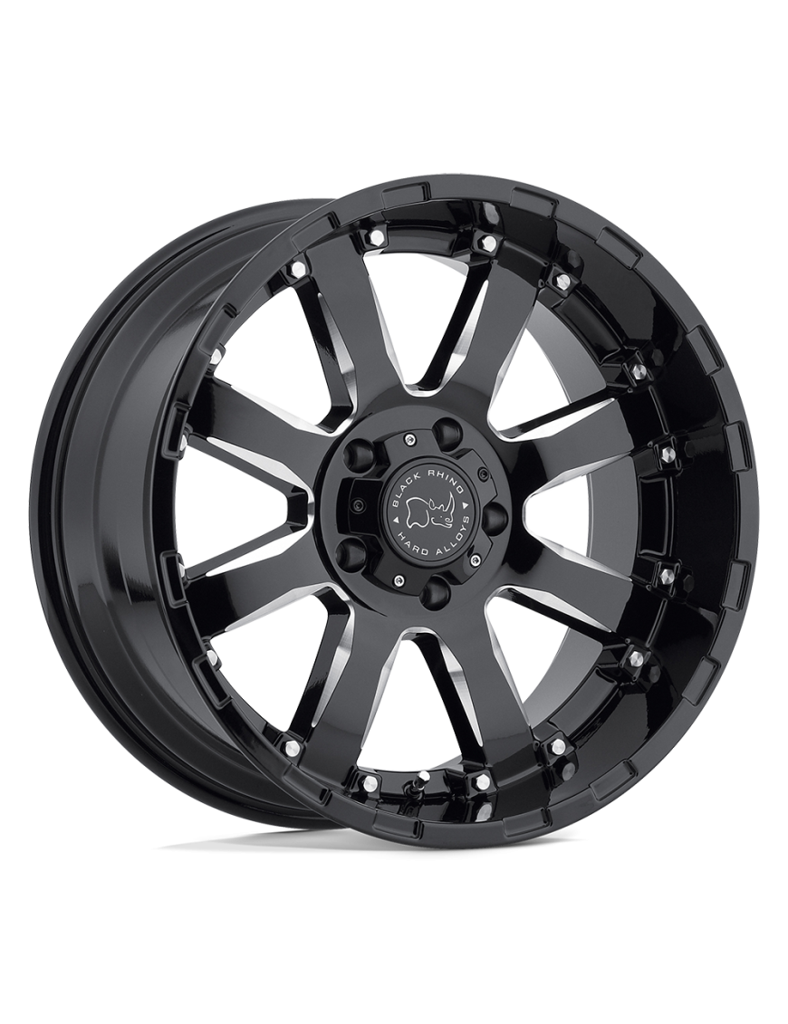 Felga aluminiowa SIERRA Gloss Black W/ Milled Spokes BLACK RHINO