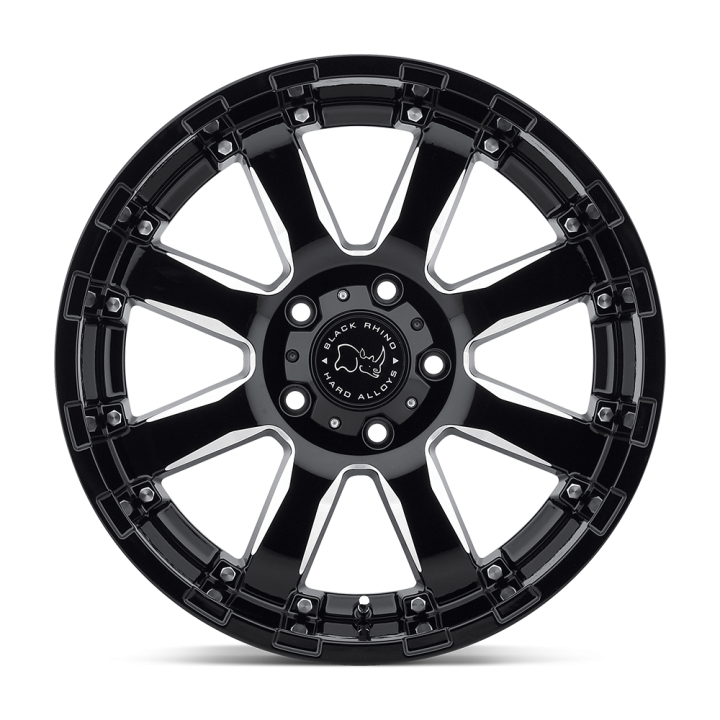Felga aluminiowa SIERRA Gloss Black W/ Milled Spokes BLACK RHINO - ujęcie 2