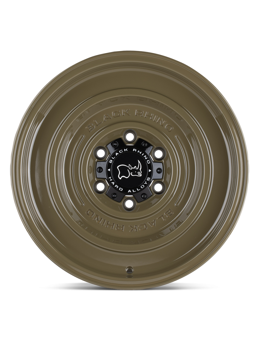 Felga aluminiowa SOLID Gloss Alligator Green BLACK RHINO
