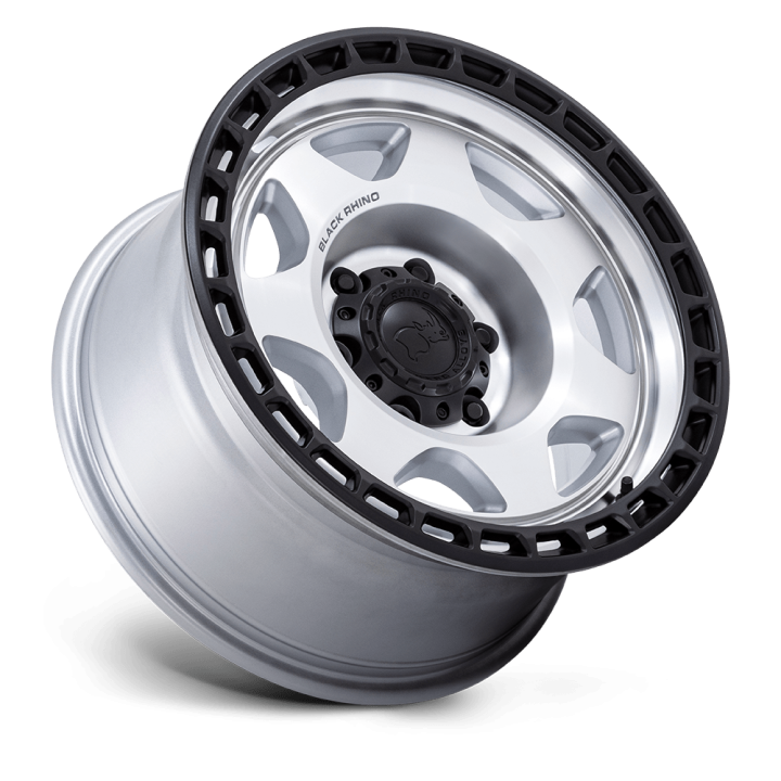 Felga aluminiowa BR018 VOYAGER Silver Machined W/ M-black Lip BLACK RHINO - ujęcie 3