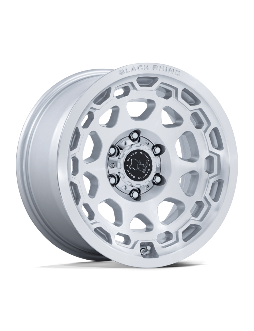 Felga aluminiowa BR026 CONGO Gloss Silver W/ Machined Face BLACK RHINO