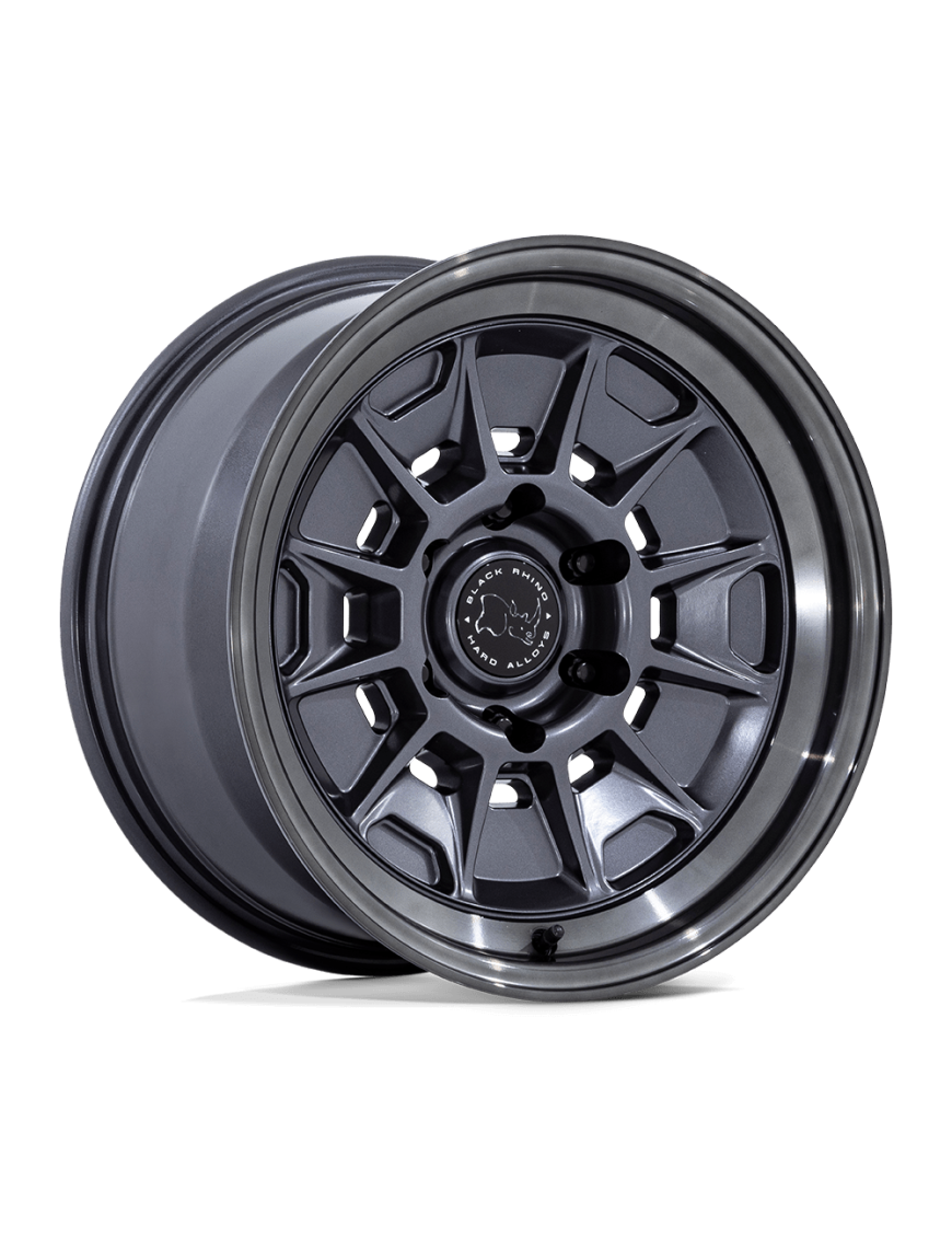 Felga aluminiowa BR021 MONDO Matte Gunmetal W/ Gloss Gray Lip BLACK RHINO