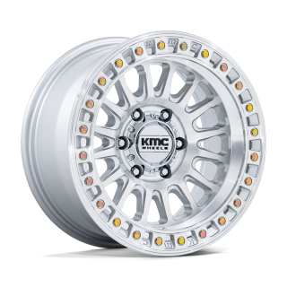 Felga aluminiowa KM552 IMS Gloss Silver W/ Machined Face KMC