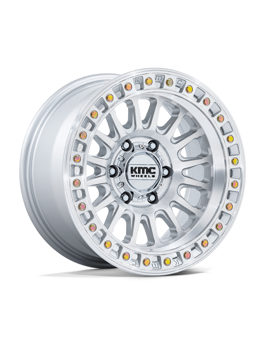 Felga aluminiowa KM552 IMS Gloss Silver W/ Machined Face KMC